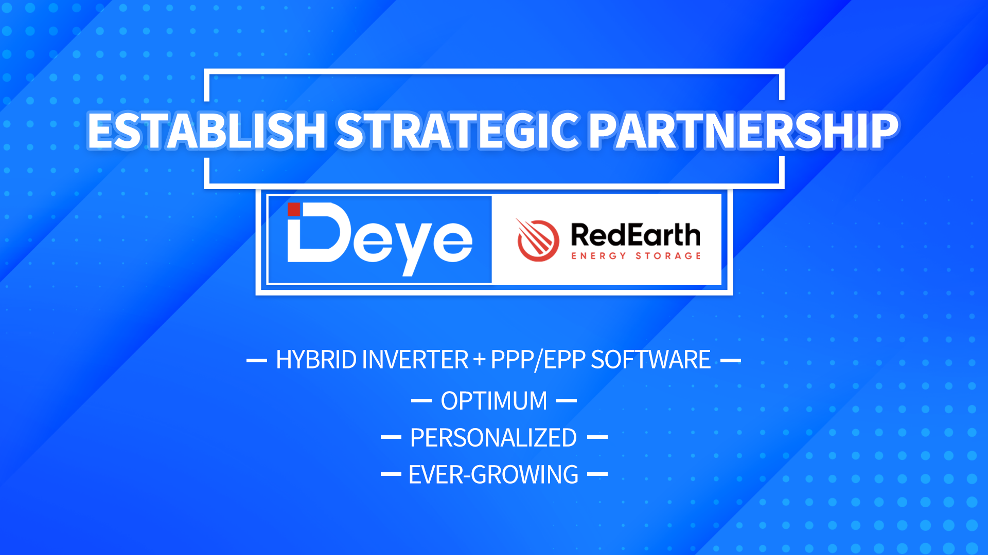 Deye e Redearth annunciano una partnership strategica nel Sud Pacifico